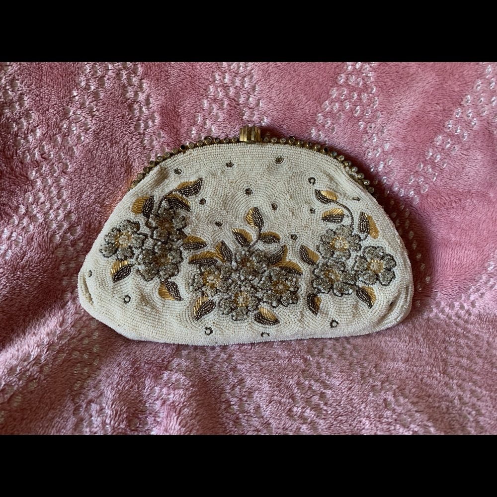 Vintage beaded clutch